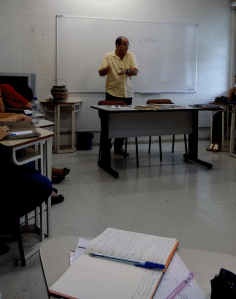 Aula de Epistemologia e Educação. Paulo Carrano com a 