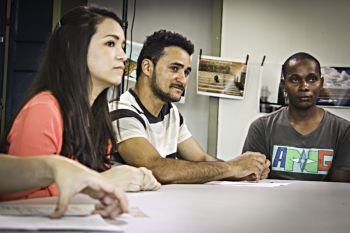 Bastidores do filme "Jovens Fora de Serie", UERJ, Rio de janeiro, Brasil.