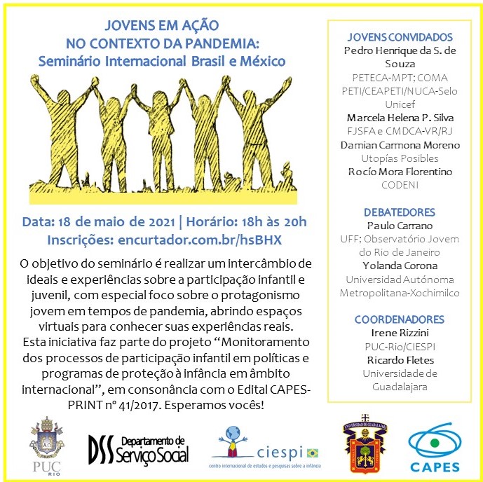 Jovens em ação no contexto da pandemia – Seminário Internacional&nbsp;Brasil-México