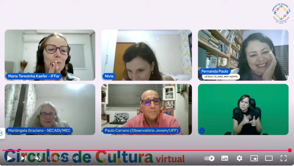 A juvenilização da e na EJA – Círculos de Cultura&nbsp;Virtual